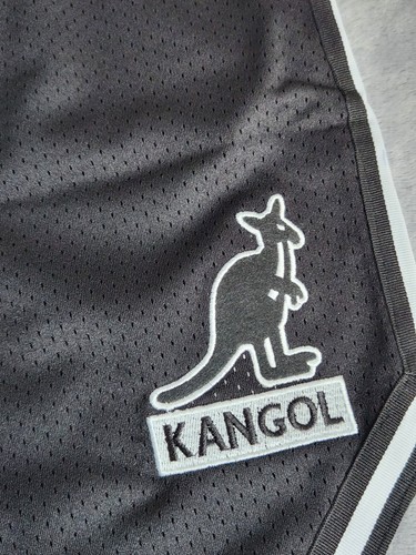 NEW Kangol Men's Game Day Embroidered Logo Mesh Basketball Shorts Black S NWT - Bild 2 von 9