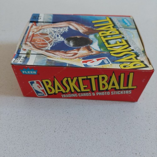 1989/90 Fleer Basketball Wachsbox - ungeöffnet - aus einer fabrikversiegelten Hülle - Bild 7 von 9
