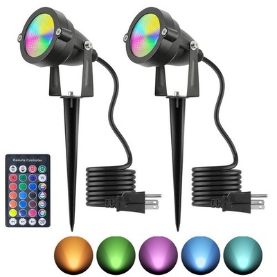 Christmas Spotlight 10W LED Color Changing Outdoor Hallowmas Spot Lights Time...