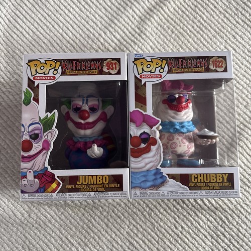 Funko Pop! Killer Klowns From Outer Space Chubby #1622 & Jumbo #931 Set of 2 - Picture 1 of 6