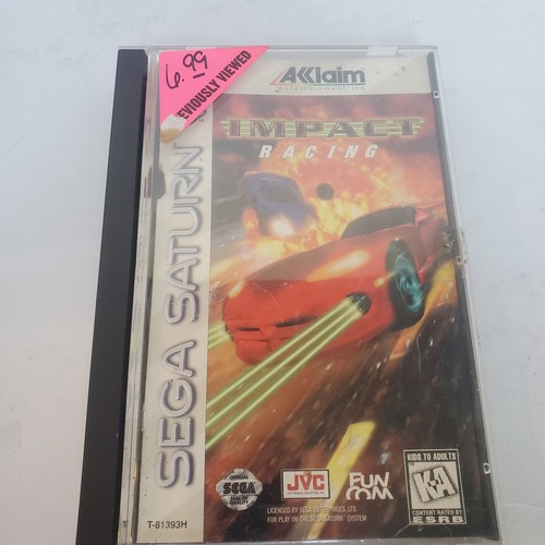 Sega Saturn Impact Racing Sega Saturn Game Missing Manual Former Rental 