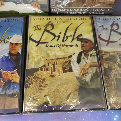 Charlton Heston 5 DVD Lot NEW Sealed The Bible Passion Genesis Moses Jesus READ! - Picture 5 of 15