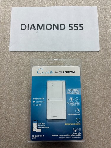 Lutron Caséta Wireless 120V Outdoor Smart Dimmer - White (PD-5ANS-WH-R) | 7849 - Picture 1 of 2