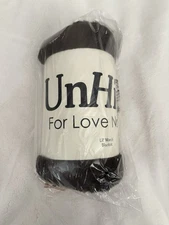 UnHide For Love Not Fur Lil' Marshmallow Blanket Chocolate Hare Brown 50x60-NEW