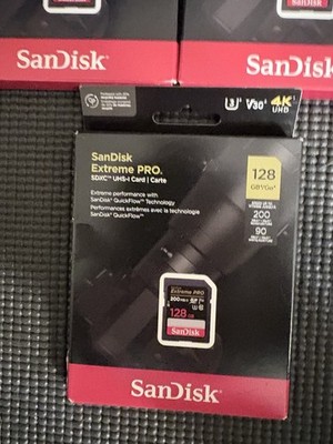 SanDisk Extreme Pro 128GB SD Class 10 SDXC Memory Card - SDSDXDK-128G-GN4IN