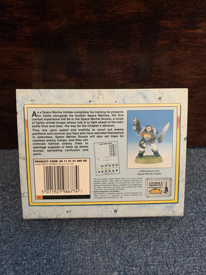 Vintage Warhammer 40k Space Marine Scouts Rare Metal - Image 2 of 4