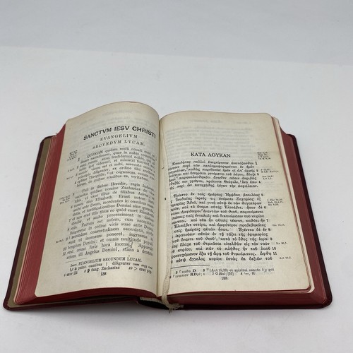 1932 Nestle Novum Testamentum Graece et Latine Greek & Latin New Testament Stutt - Imagen 10 de 16