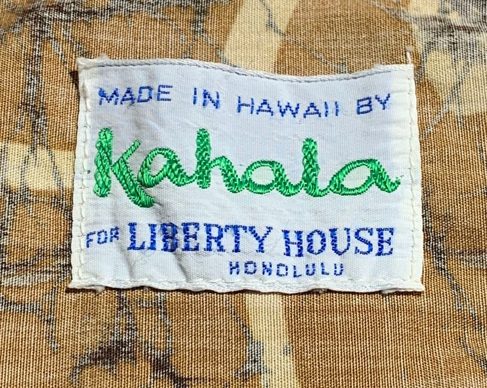 KAHALA Men's Vintage 80s Batik Reverse Print SS Hawaiian Shirt - Sz XL/XXL - Image 4 of 4