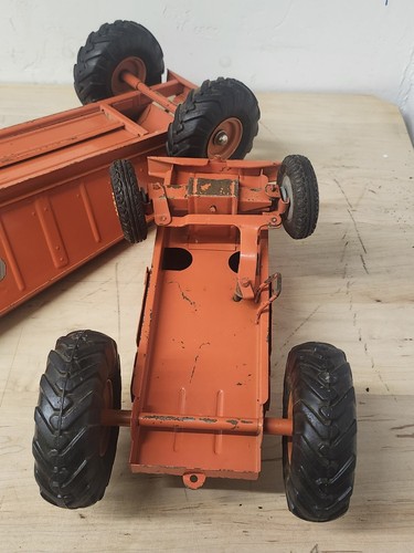 Vintage Doepke Euclid Toy Bottom Dump The Pioneer Truck Earth Mover - Bild 6 von 13