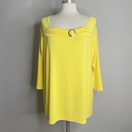 CAROLYN STRAUSS COLLECTION Liquid Knit Tunika Top