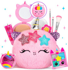 Kids Real Makeup Kit for Little Girls - Real, Non Toxic, Washable Make up Toy -