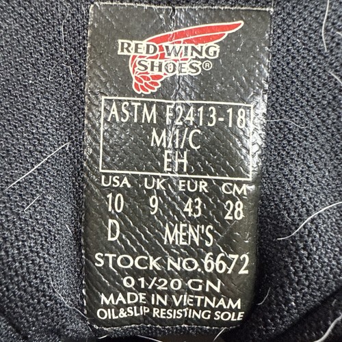 Red Wing TruHiker Boots Herren Gr. 10 D wasserdichte Arbeitsschuhe mit Stahlkappe braun - Bild 18 von 23