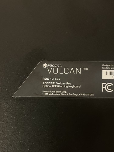 Roccat Vulcan Pro Optical RGB Gaming Keyboard- Wired, Color-changing ROC-12-537 - Picture 4 of 4