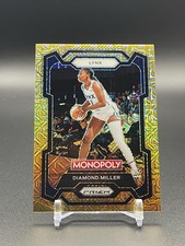 2024 Panini Prizm Monopoly - Millionaire Gold Mojo Prizm #9 Diamond Miller /500