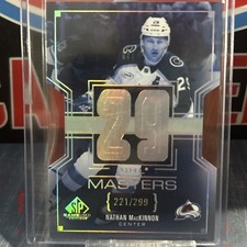 Nathan MacKinnon 2025-26 SP Game Used NHL Masters /299 #NM-7 Colorado Avalanche