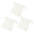  3 Pcs Zugbeutel Zuziehbeutel Mit Kordelzug Aus Baumwolle Beutelkorderbeutel