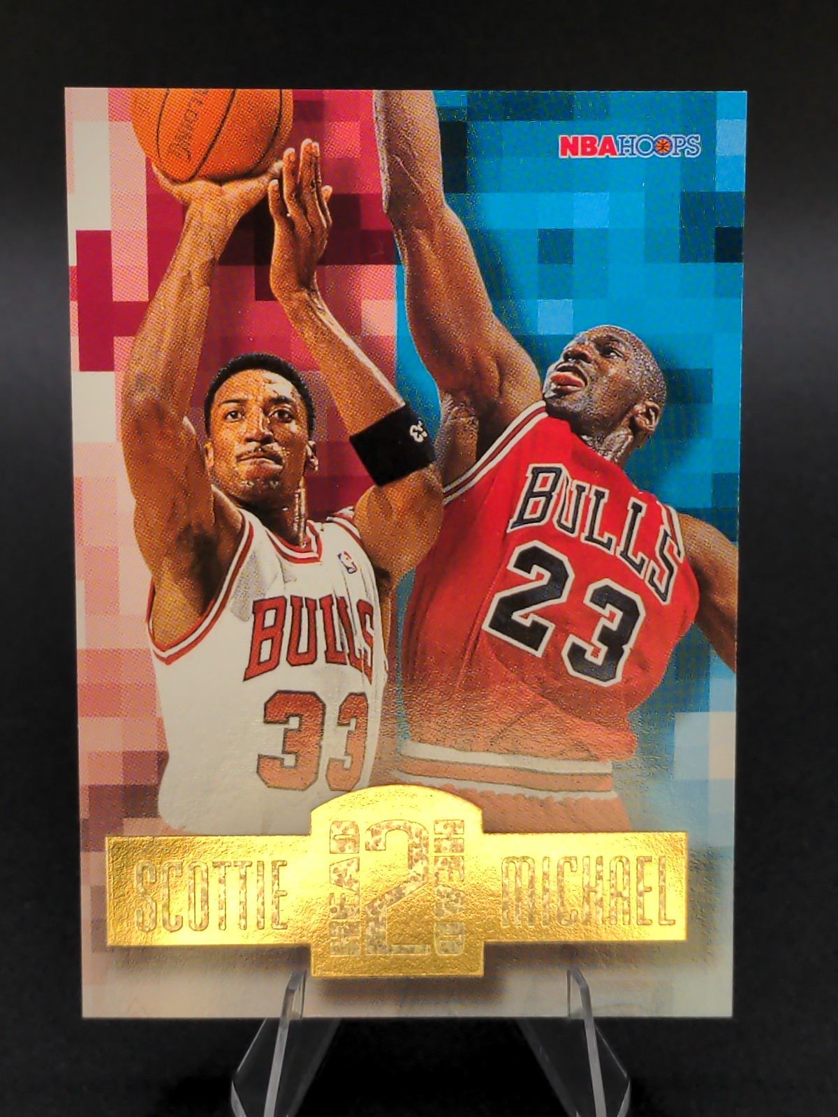 Michael Jordan & Scottie Pippen 1996-97 Skybox NBA HOOPS Head2Head Card HH2