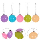  15pcs Christmas Baubles: Shatterproof Plastic Ornament Balls For Xmas Tree