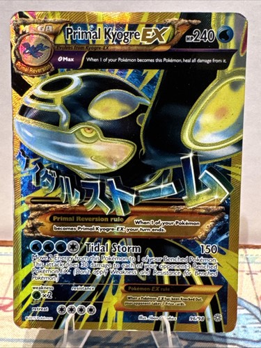 Primal Kyogre EX (Shiny Full Art) 96/98 XY - Ancient Origins Holo