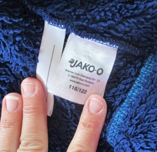 JAKO-O Jacke Kuscheljacke Gr. 116/122 blau Unisex Jako-O - Bild 4 von 8