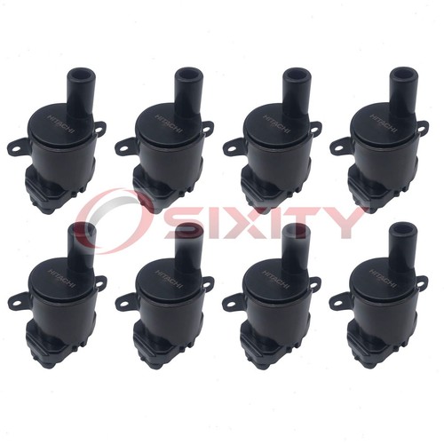 8 pc Hitachi Ignition Coils for 2003-2007 Chevrolet Express 3500 4.8L 6.0L gq - Picture 1 of 5