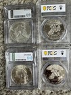 Silver Bullion- Graded Lot - Silver Eagles, Eisenhower, Kennedy, + Roosevelt — photo 3