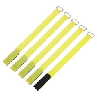 5Pcs Battery Tie Down Straps 1x12" Yellow Nylon Hold Down Hook Loop Straps