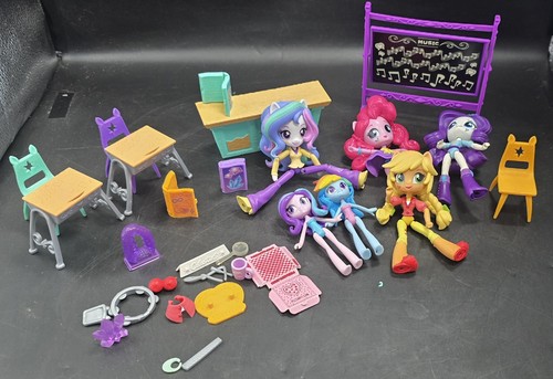 My Little Pony Equestria Niñas Minis Lecciones Risas Clase Set 6 Figuras - Imagen 3 de 6