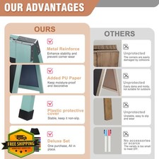 Gersoniel Wood A-Frame Chalkboard 40"x20" Magnetic Sidewalk