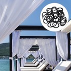  30pcs Curtain Hooks for Drapes: Heavy Duty Sunshade Net Clips - Anti-Wind and