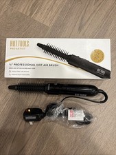 Hot Tools 3/4” Pro Style Curl Touch Ups Tangle Free Hot Air Styling Brush, Black