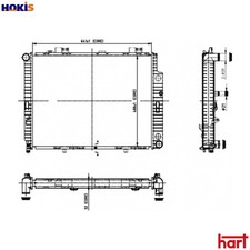 RADIATOR ENGINE COOLING 612 567 FOR MERCEDES-BENZ E-CLASS/Platform/Chassis 2.7L