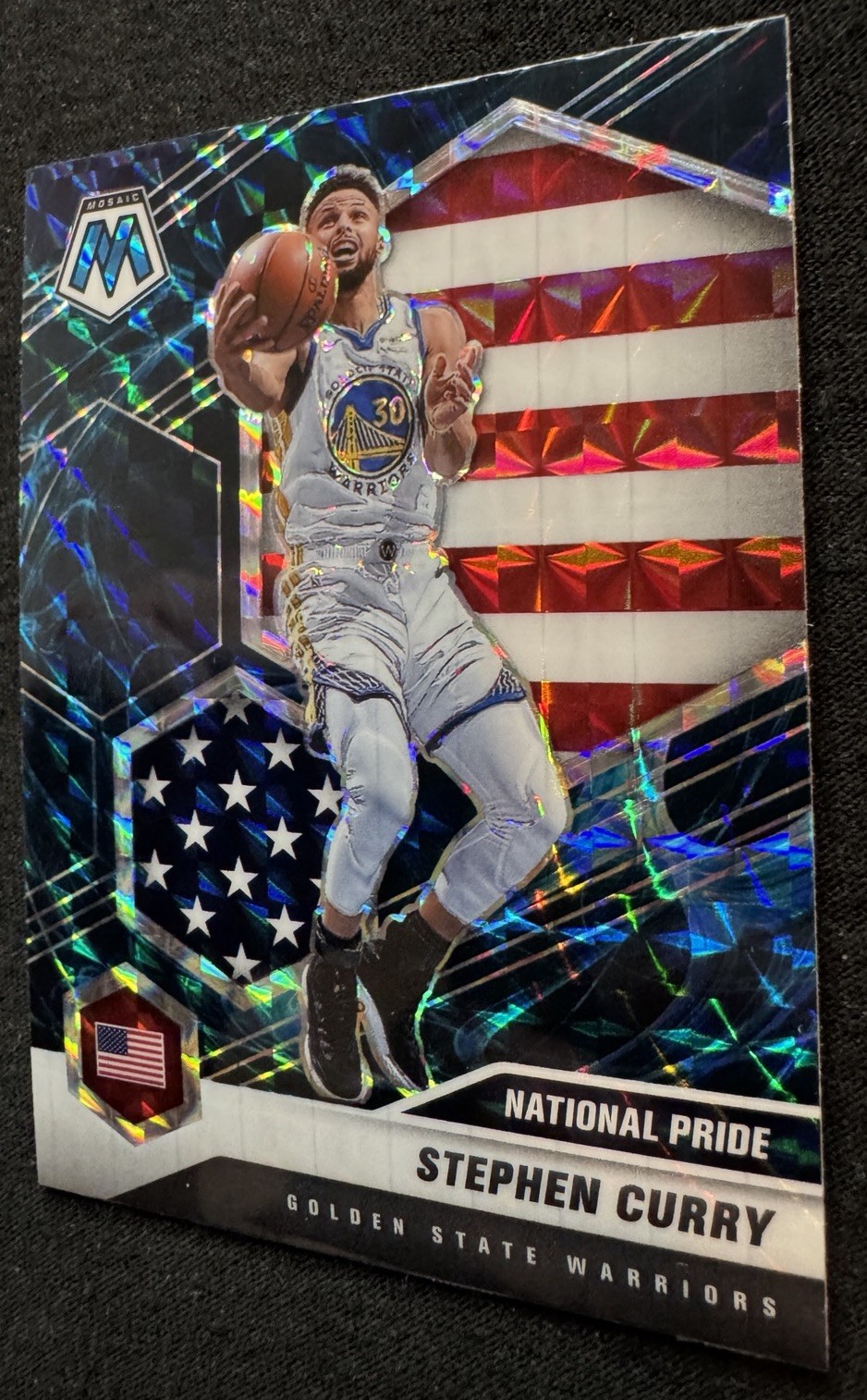 2020-21 Panini Mosaic - National Pride Stephen Curry #249 Genesis