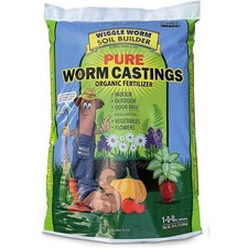 Wiggle Worm Pure Organic Worm Castings - All-Natural Fertilizer Indoor  Outdoor