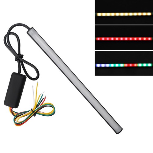 Motorcycle Tail Light with 22cm LED Strip and Sequential Signal Function - Picture 2 of 7