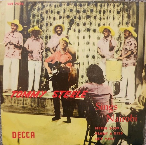 Tommy Steele British Rock n Roll 4 track EP...Neon Sign Nairobi +2Decca