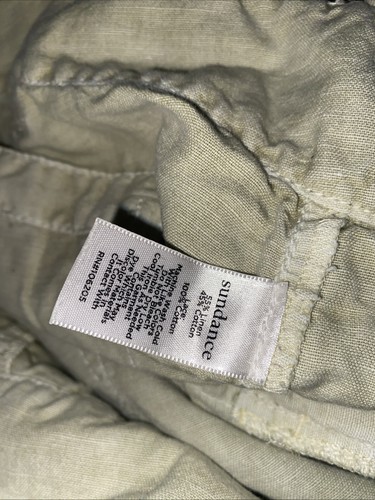 Sundance Femme Voyager Cargo Boho Leinenhose Farbe Elfenbein Beige Größe 8 Damen - Bild 9 von 11