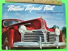 1941 Pontiac Huge Prestige 24-pg Color Catalog Brochure Woodie Convertible Xlnt 1941 Pontiac Huge Prestige 24-pg Color Catalog Brochure Woodie Convertible Xlnt