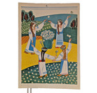 Affiche folklorique ukrainienne 1988 - URSS soviétique - Filles en costume traditionnel ukrainien