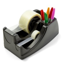 Officemate Recycled 2-In-1 Heavy Duty Tape Dispenser, 1" And 3" Cores,