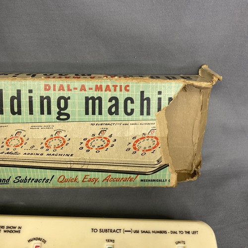 Vintage Sterling #565 Dial-A-Matic automatische mechanische Addiermaschine + Stylus - Bild 5 von 6