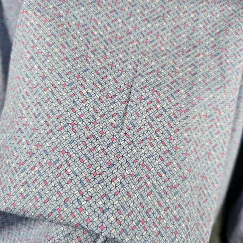Canali Herren L/S Hemd Knopfleiste Hellblau Geometrisch 47-18,5 Neu mit Etikett FS Made ITALY - Bild 12 von 15