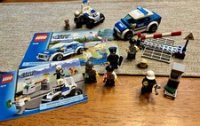 Lego City 7279 & 4436 Police Mini-figure Collection TWO almost Complete Sets 🚓