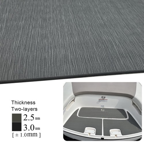 3 Tappetini Grigio Basso Barca Marine Revamp, EVA Schiuma Barca Pavimento Pad Decking Pad - Foto 34 di 78
