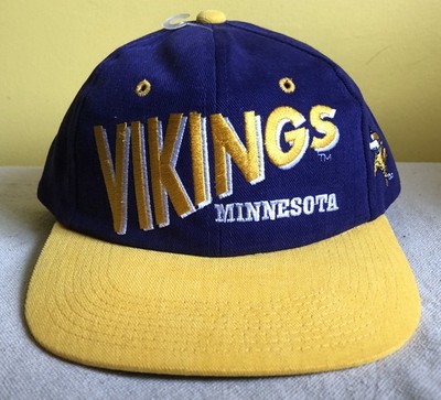 Vintage 1990's Minnesota Vikings Snapback Cap Hat Drew Pearson NWOT
