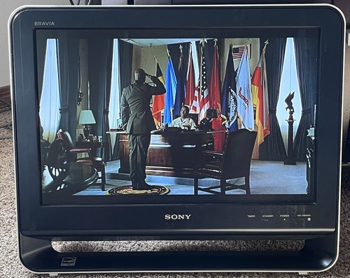 SONY Bravia TV KDL-19M4000 19" HD LCD White/Black TESTED - NO REMOTE Or Stand - Picture 5 of 15