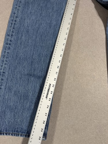 Levi’s 501 Jeans Herren 36 x 32 Medium Wash Straight Fit Hergestellt in den USA Red Tab Vintage - Bild 2 von 5