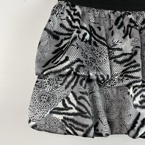 Vintage Wet Seal Mini Skirt Womens S Tiered Bubble Hem Y2K 90s Rave Twee - Picture 2 of 9