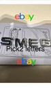 SMEG 3D Used Chrome Letter for Kettle KLF03-KLF04 Genuine pick Any 2 letters