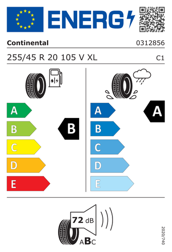 TYRE SUMMER CONTINENTAL 255/45 R20 105V PREMIUMCONTACT 6 XL - Picture 2 of 5